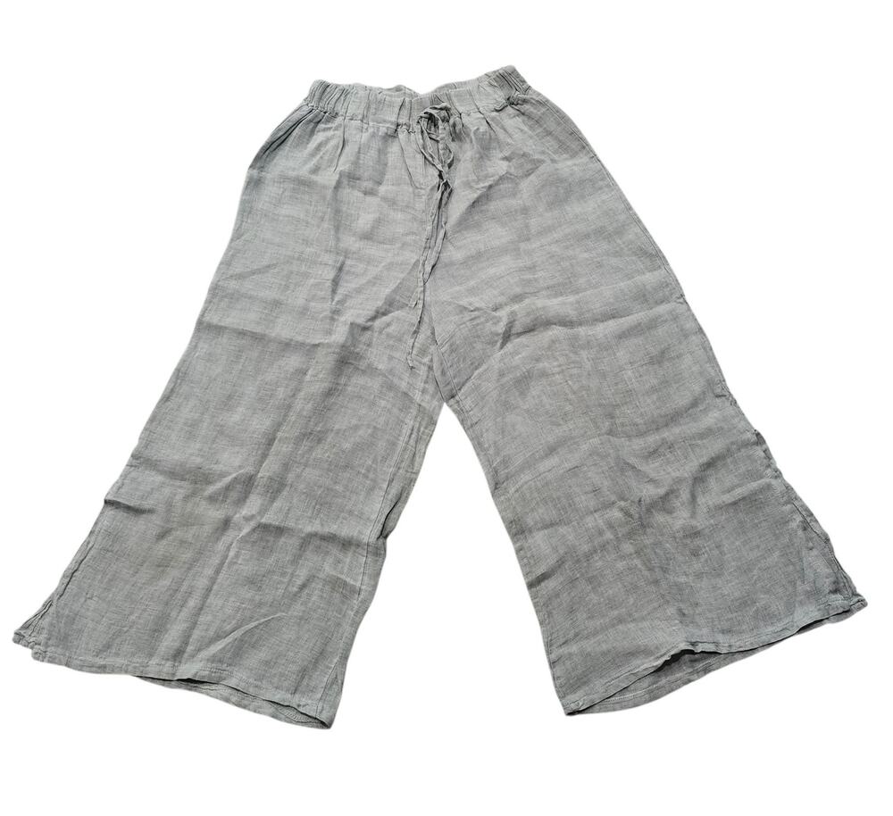 Tempo Paris Wide Leg Linen Trousers Palazzo Pants